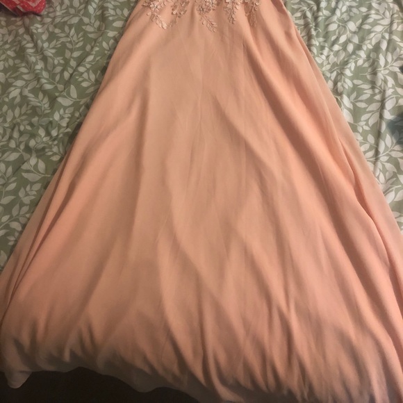 Long Baby Pink Gown - Picture 2 of 2